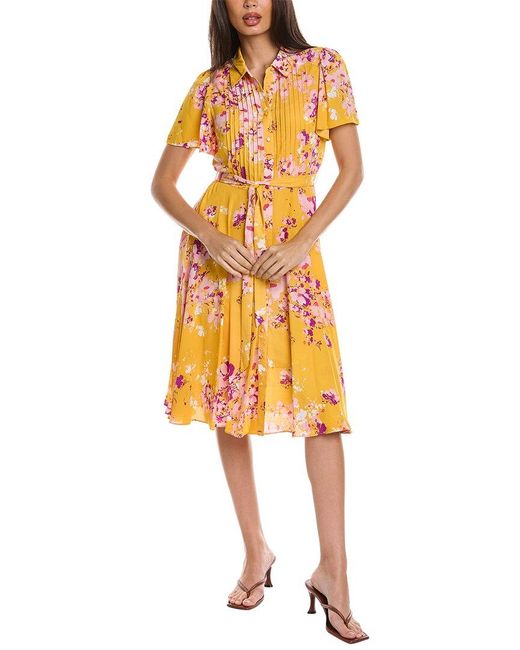 Nanette Lepore Orange Chiffon Dress