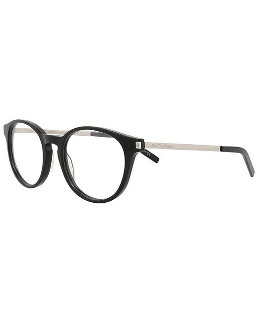 Saint Laurent Black Sl25 49Mm Optical Frames for men