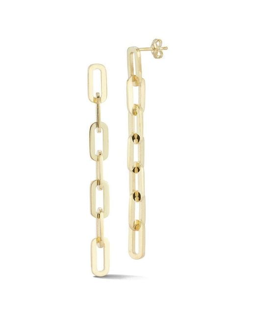 Sphera Milano White 14k Over Silver 7-link Drop Earrings