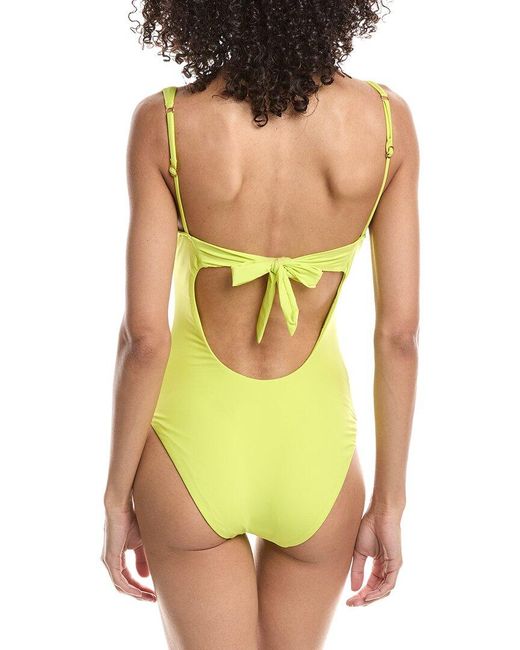 Becca Green Viviana Plunge One-Piece