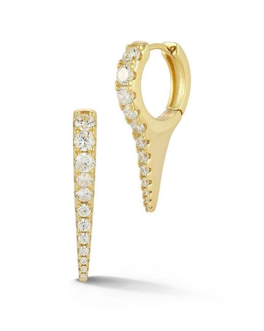 Sphera Milano Metallic 14K Over Cz Earrings