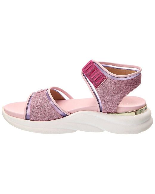 Baldini Pink Leather Sandal