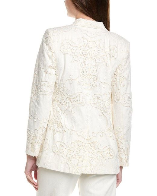 LoveShackFancy White Luara Jacket
