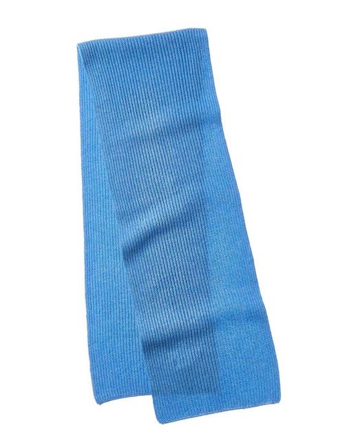 NAADAM Blue Collection Ribbed Wool & Cashmere-Blend Scarf