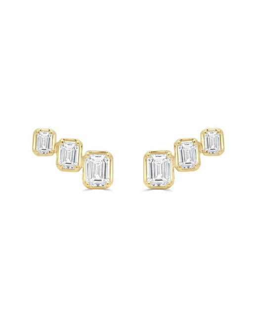 Sabrina Designs Metallic 14K 0.74 Ct. Tw. Diamond Climber Studs