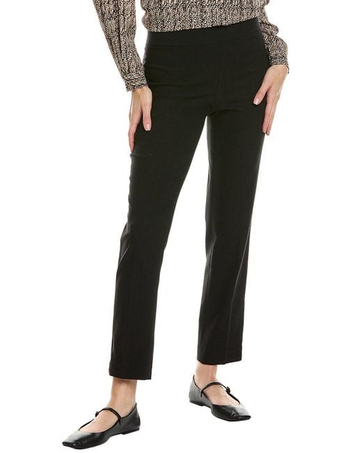 Jones New York Black Seamed Straight Leg Pant