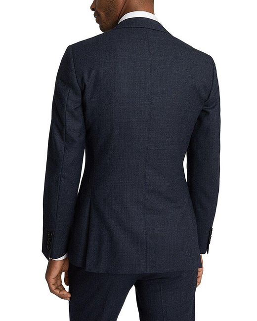 Reiss Blue Dunn Wool Suit Jacket for men