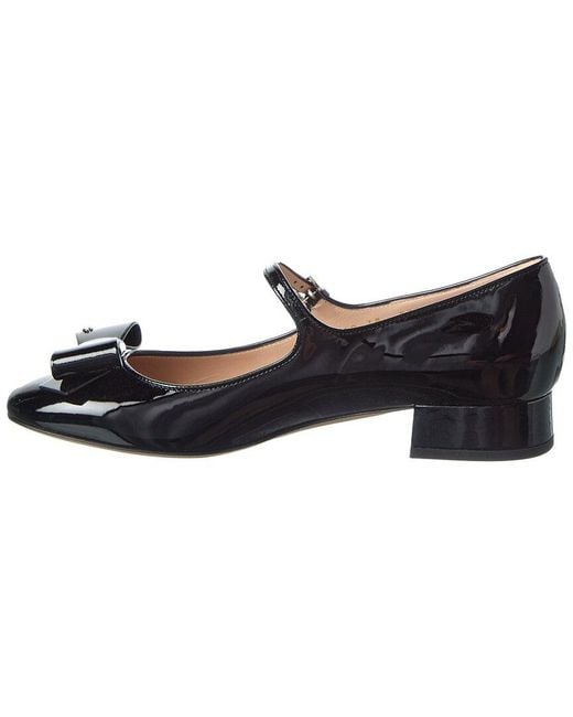 Gucci Black Bow Patent Ballerina Flat