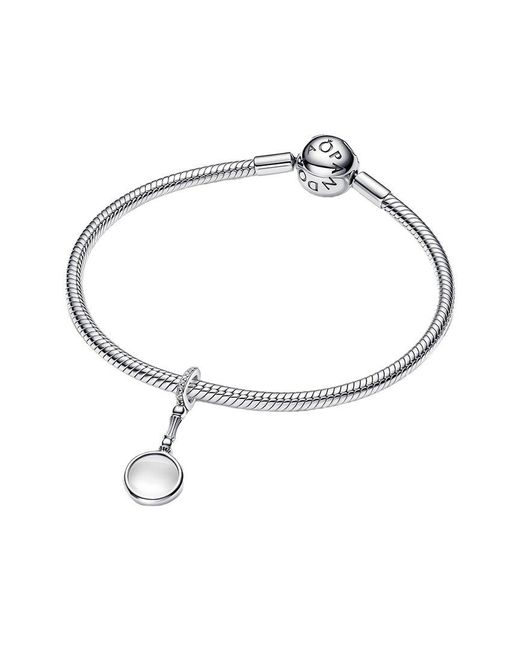 Pandora White Moments Cz Dangle Charm