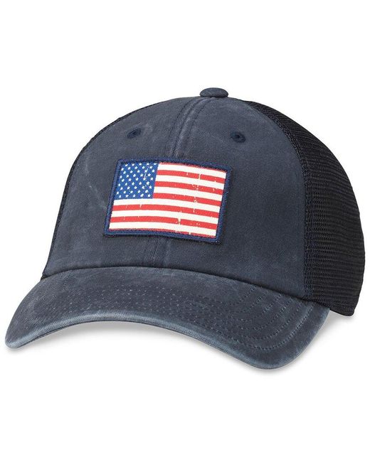 American Needle Blue Raglan Bones Hat for men
