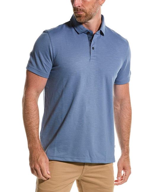Ted Baker Blue Monlaco Regular Fit Polo Shirt for men