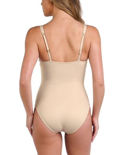 La Blanca White Luxe Square Neck One-Piece