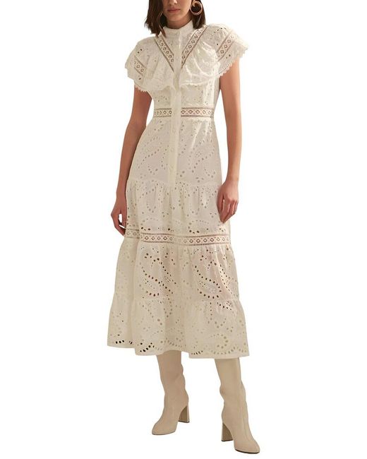 Emma way Natural Midi Dress