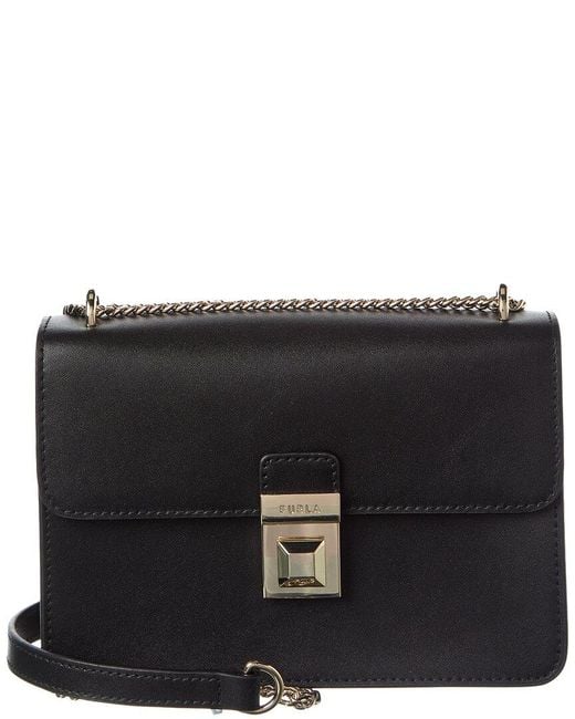 Furla Black Dixie Leather Crossbody