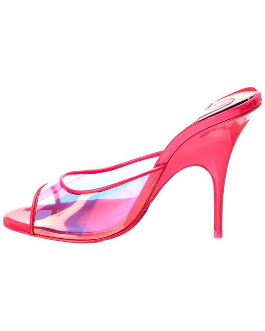 Christian Louboutin Pink Just Arch 100 Patent Sandal
