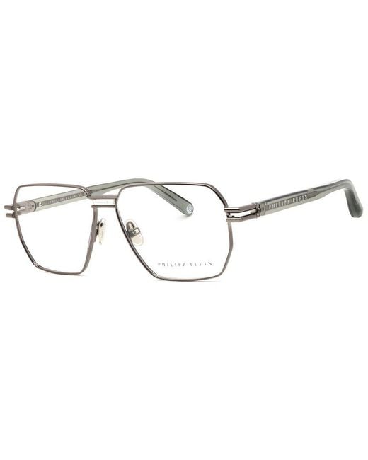 Philipp Plein Metallic 58Mm Optical Frames
