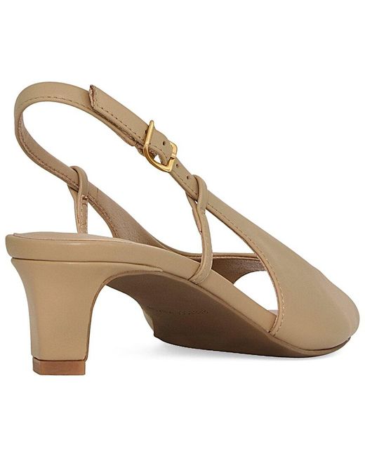 Rebecca Minkoff Natural Slingback Leather Sandal