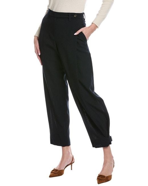 Brunello Cucinelli Black Wool Pant