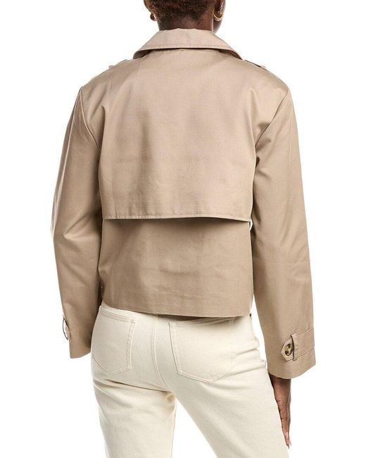 French Connection Natural Cropped Trench Coat