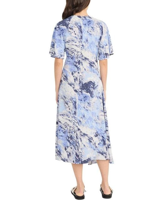 Luxely Blue Midi Dress