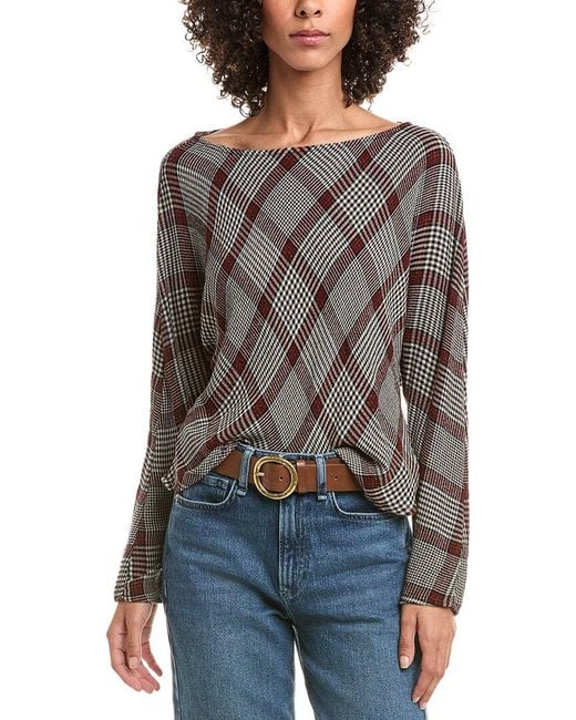 Bella Dahl Black Bias Dolman Sleeve Top