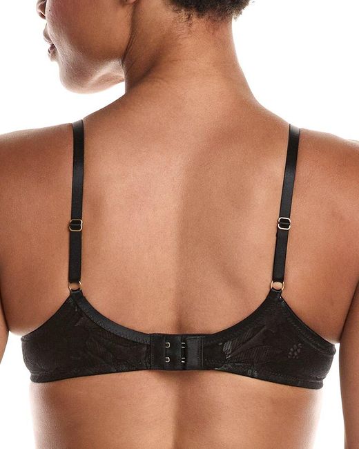 Hanro Black Tina Floral Soft Cup Bra