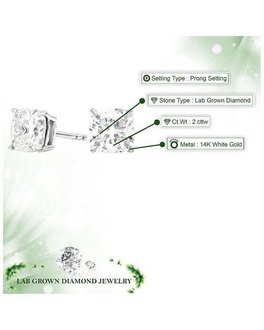 Amairah Metallic 14K 2.00 Ct. Tw. Lab-Grown Diamond Earrings