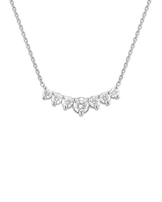 Lab Grown Diamonds Metallic 1.05 Ct. Tw. Lab-Grown Diamond Necklace