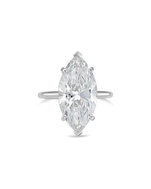 Diana M White Diana M. 14K 4.00 Ct. Tw. Lab-Grown Diamond Solitaire Ring