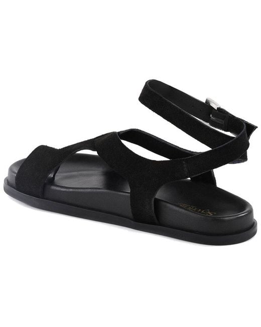 Seychelles Black Fritz Leather Sandal