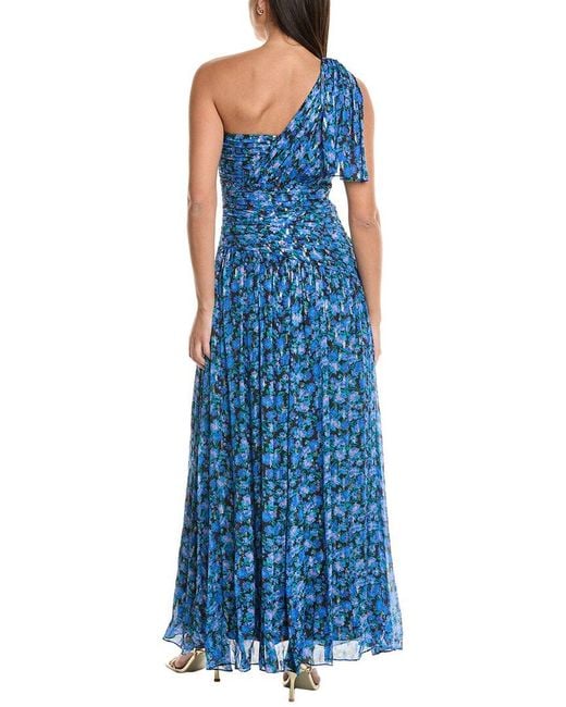 Shoshanna Blue Crystal Maxi Dress