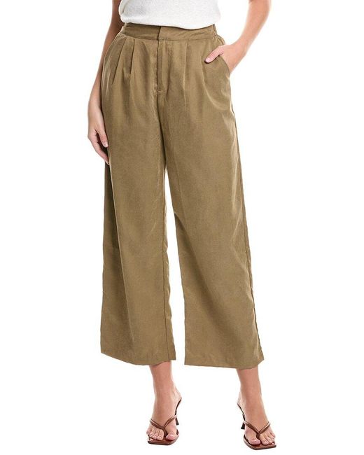 Sadie & Sage Natural Groves Pleated Trouser