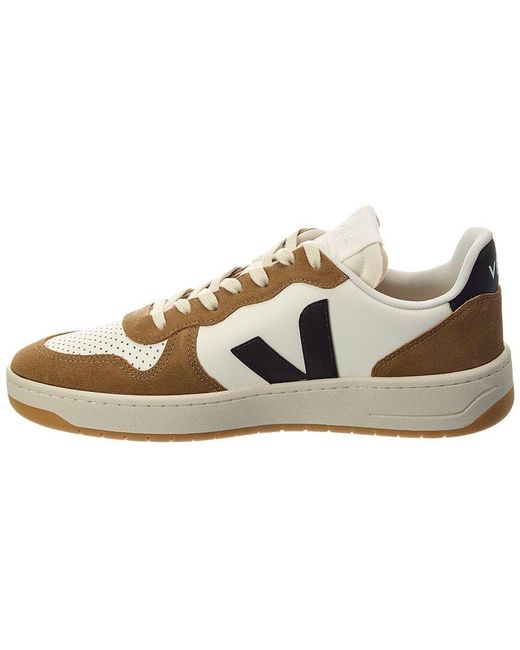 Veja Metallic 10 Leather & Suede Sneaker for men