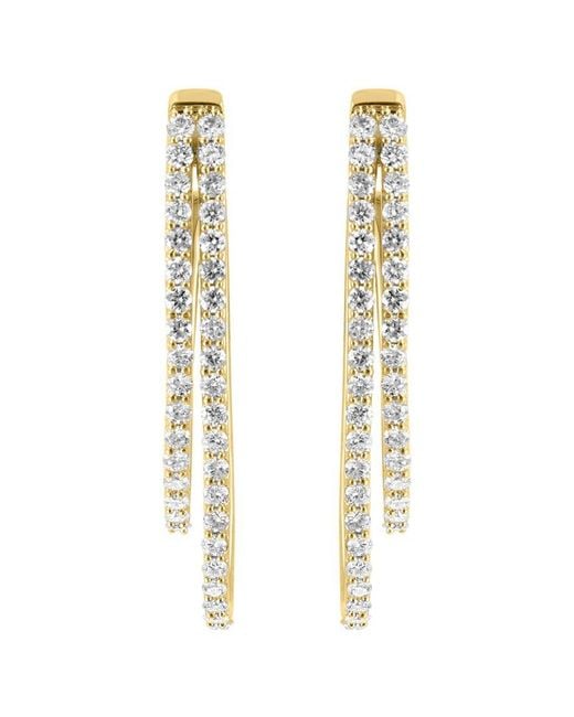 Effy Fine Jewelry Metallic Plated 0.96 Ct. Tw. Lab-Grown Diamond Earrings