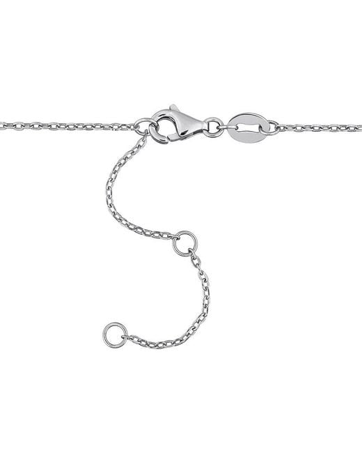 Rina Limor Metallic 0.66 Ct. Tw. Topaz Bead Bar Necklace