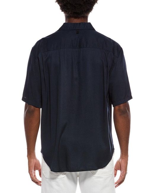 Rag & Bone Blue Matthew Pocket Shirt for men