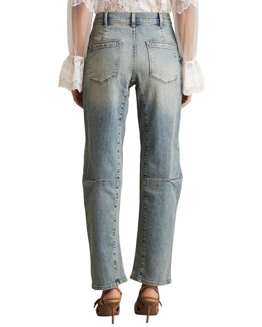Reiss Blue Mahni Barrel Leg Jean