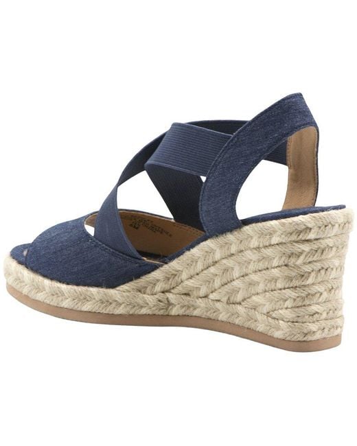 Adrienne Vittadini Blue Brynley Sandal