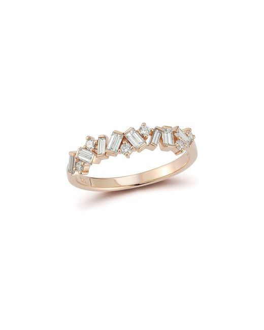 Nephora White 14K Rose 0.64 Ct. Tw. Diamond Stackable Ring