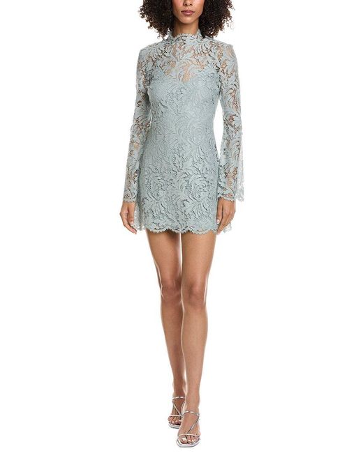 A.L.C. Blue Eden Lace Mini Dress