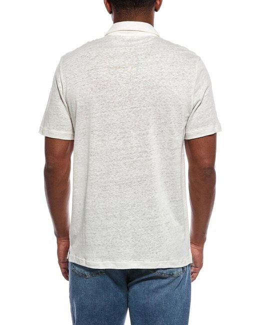 Onia White Dylan Linen Shirt for men