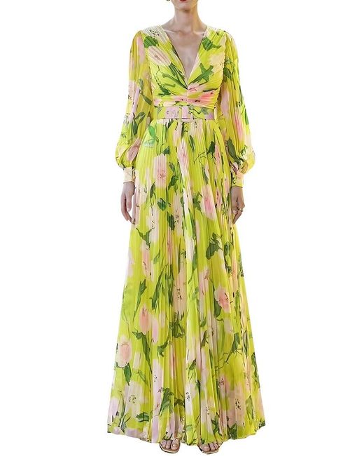 Linda Charm Yellow Maxi Dress