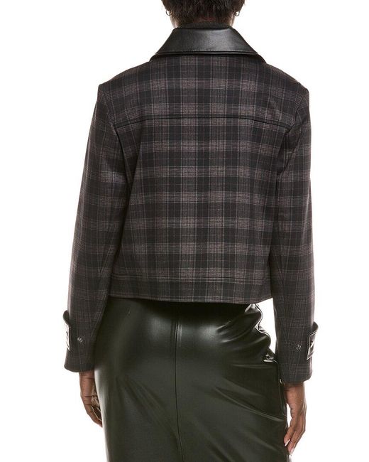 Kenneth Cole Black Plaid Jacket