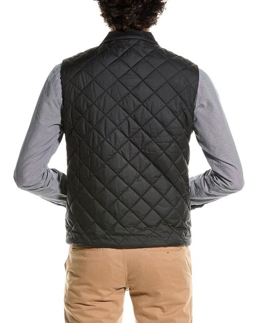 Brooks Brothers Diamond Quilted Vest in Grey for Men Lyst UK
