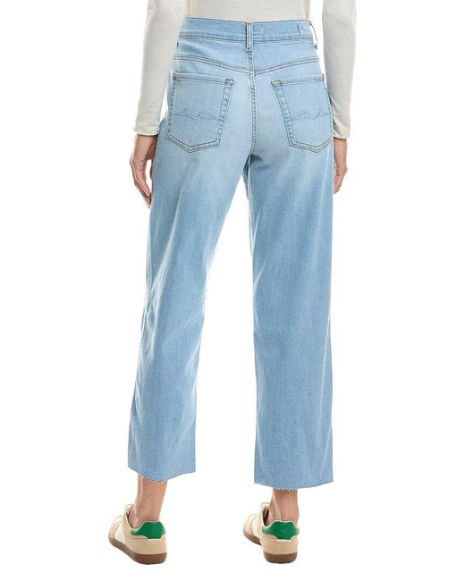7 For All Mankind Blue Slim Evolution The Modern Straight Sirte Jean
