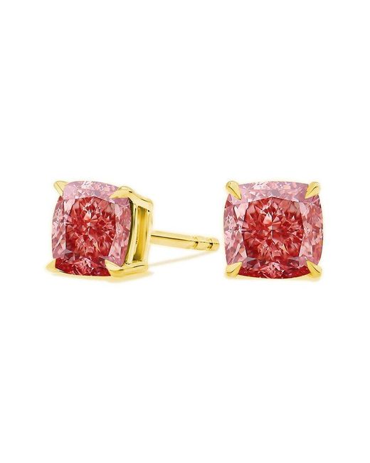 Amairah Red 14K 2.00 Ct. Tw. Lab-Grown Diamond Stud Earrings