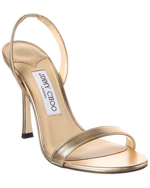Jimmy Choo Metallic 100 Leather Sandal