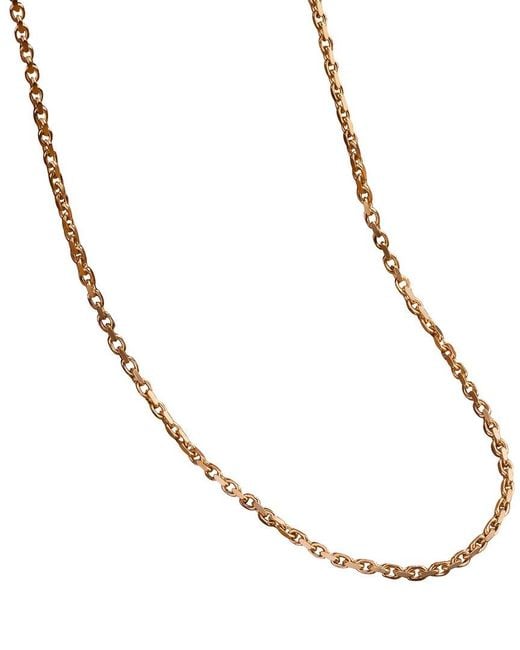 Karma and Luck Metallic Plated Chain Necklace