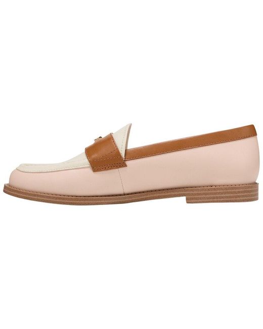 Franco Sarto White L-Stellan Leather Loafer