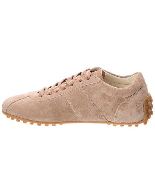 Tod's Pink T-Marathon Suede Sneaker